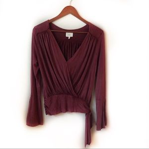 Anthropologie | Deletta Red Vintage Blouse Top S